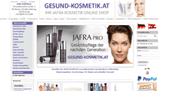 Desktop Screenshot of gesund-kosmetik.at